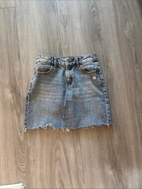 Wild Fable Blue Jean Mini Skirt